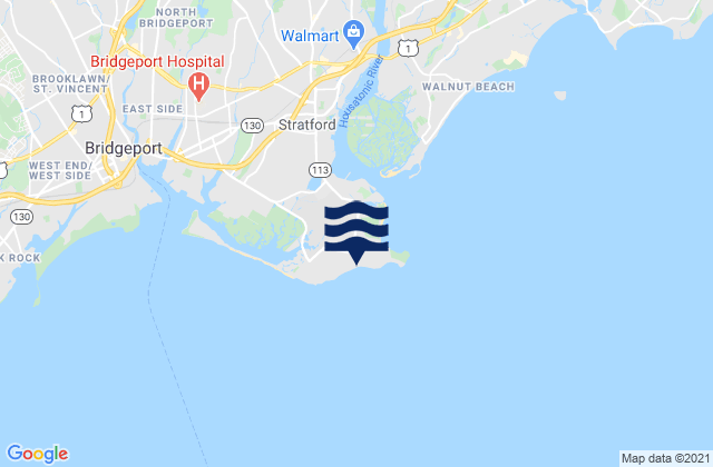 Karte der Gezeiten Lordship Beach, United States