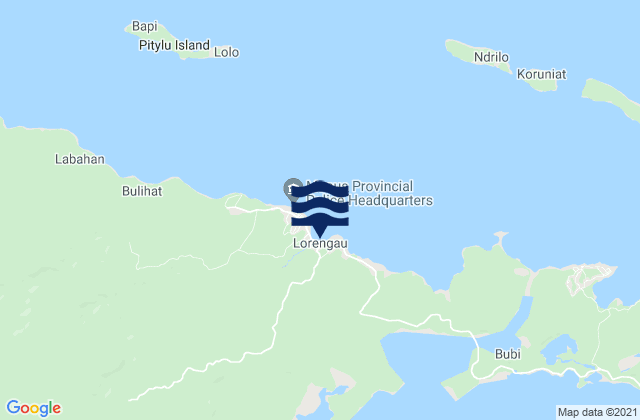 Karte der Gezeiten Lorengau, Papua New Guinea