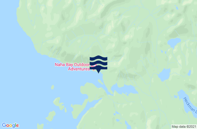 Karte der Gezeiten Loring Naha Bay, United States