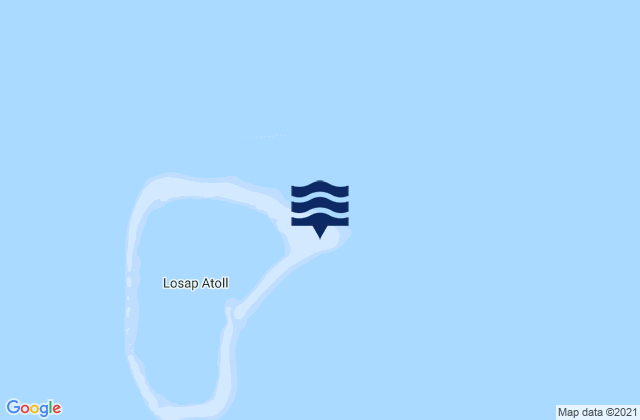 Karte der Gezeiten Losap, Micronesia
