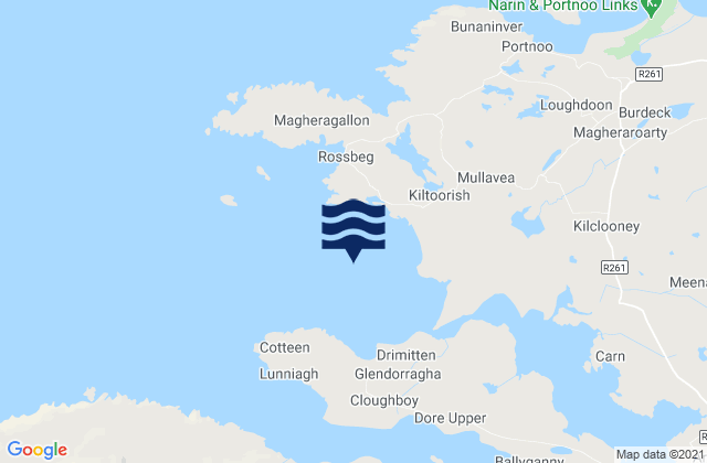 Karte der Gezeiten Loughros More Bay, Ireland