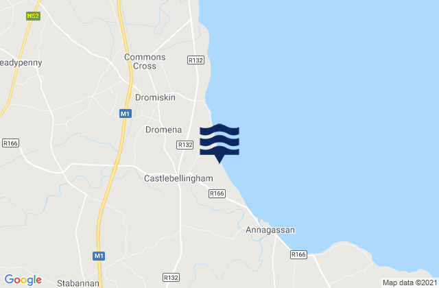 Karte der Gezeiten Louth, Ireland