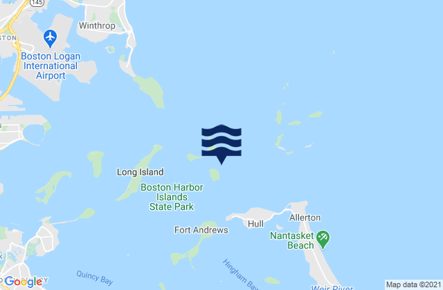 Karte der Gezeiten Lovell Island 0.1 n.mi. south of, United States