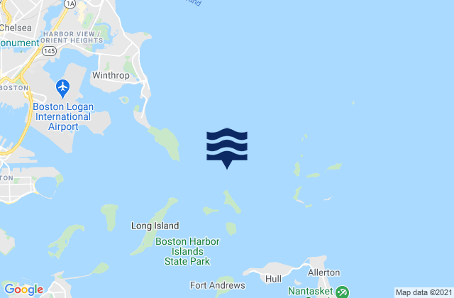 Karte der Gezeiten Lovell Island 0.4 n.mi. north of, United States