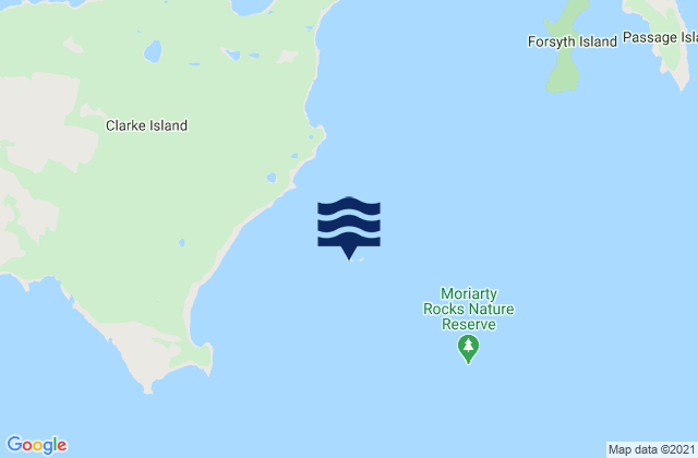 Karte der Gezeiten Low Islets, Australia