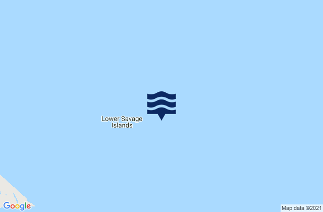Karte der Gezeiten Lower Savage Islands, Canada