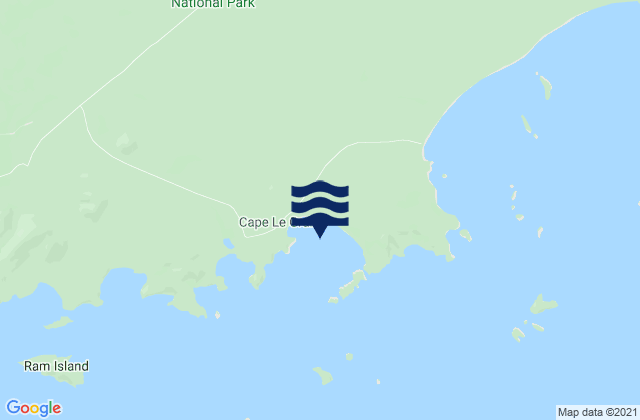 Karte der Gezeiten Lucky Bay, Australia