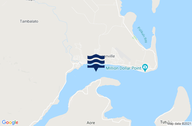 Karte der Gezeiten Luganville Wharf, New Caledonia