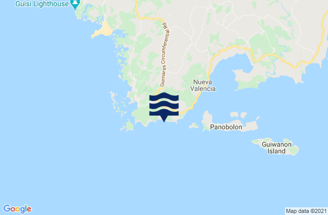 Karte der Gezeiten Lugmayan Point (Guimaras Island), Philippines