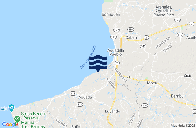 Karte der Gezeiten Luyando, Puerto Rico