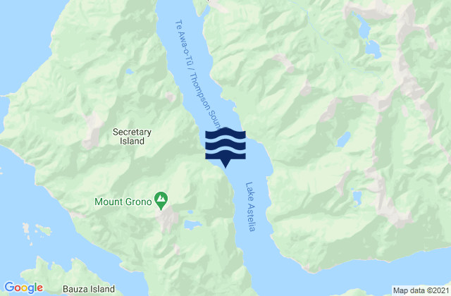 Karte der Gezeiten Lyall Bay, New Zealand