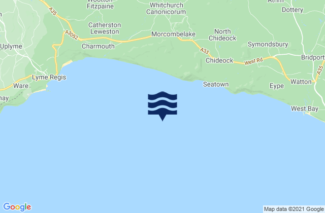 Karte der Gezeiten Lyme Bay Beach, United Kingdom