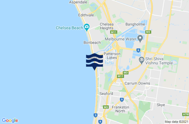 Karte der Gezeiten Lynbrook, Australia