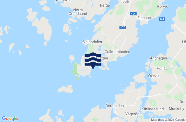 Karte der Gezeiten Lysekil, Sweden