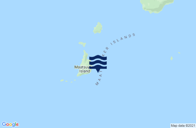 Karte der Gezeiten Maatsuyker Island, Australia