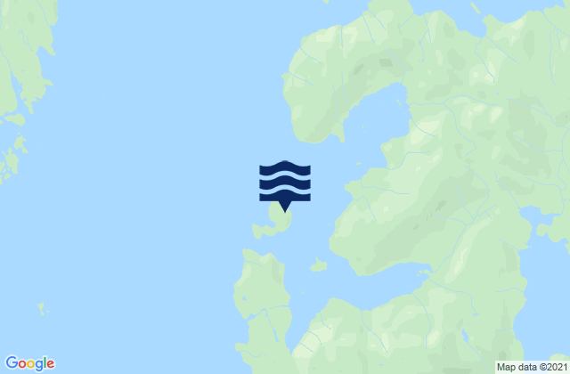 Karte der Gezeiten Mabel Island, United States