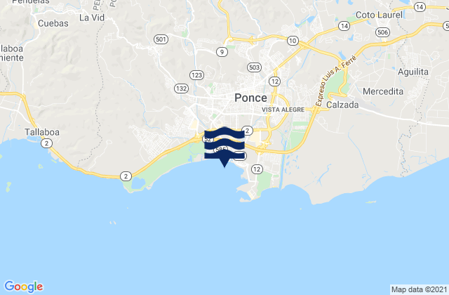Karte der Gezeiten Machuelo Arriba Barrio, Puerto Rico