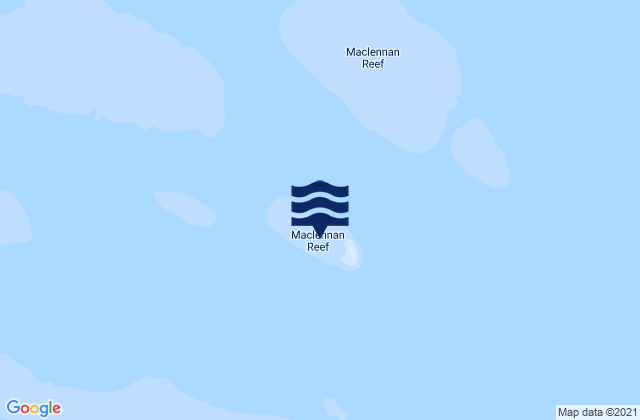 Karte der Gezeiten Maclennan Cay, Australia
