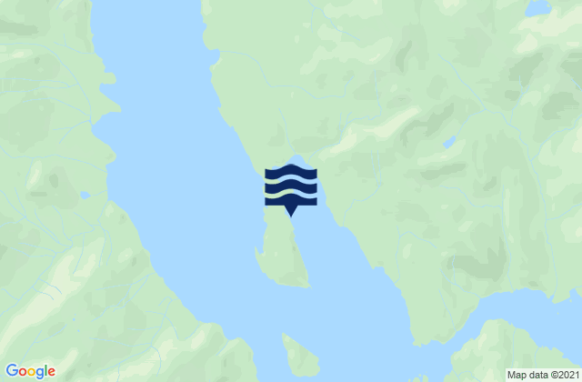 Karte der Gezeiten Madan Bay, United States