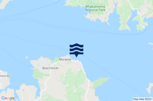 Karte der Gezeiten Magazine Bay, New Zealand