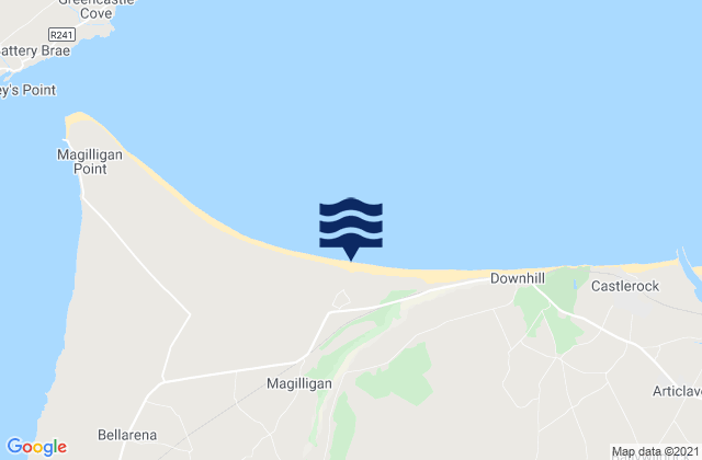 Karte der Gezeiten Magilligan Beach, United Kingdom