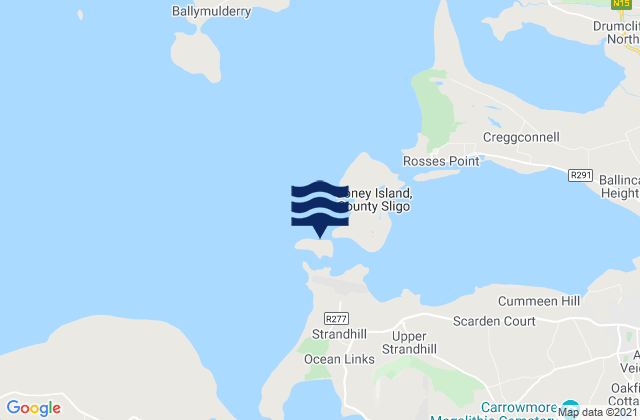 Karte der Gezeiten Maguins Island, Ireland