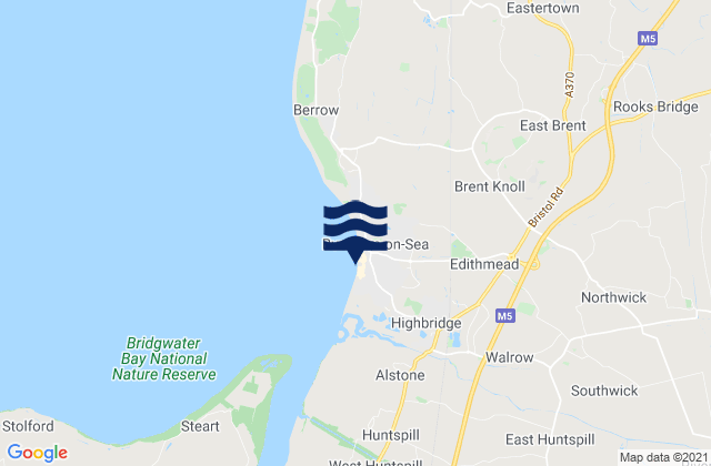 Karte der Gezeiten Main Beach, United Kingdom