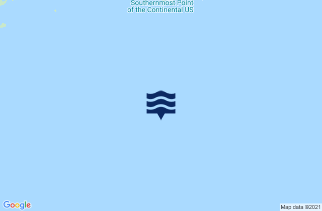 Karte der Gezeiten Main Ship Channel Entrance, United States