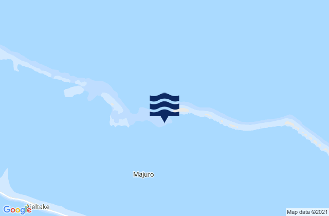 Karte der Gezeiten Majuro Atoll, Marshall Islands