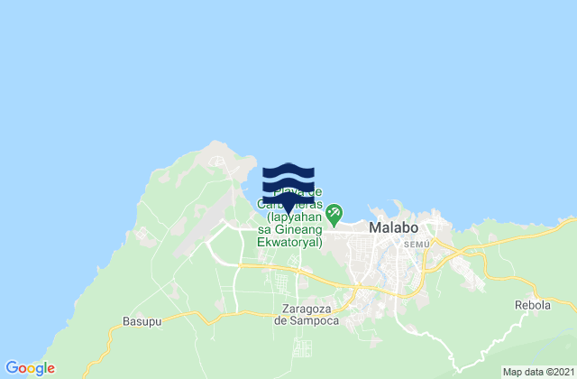 Karte der Gezeiten Malabo, Equatorial Guinea