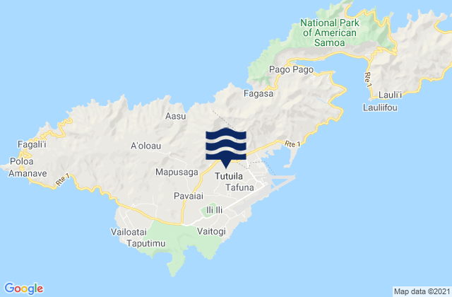 Karte der Gezeiten Malaeimi, American Samoa