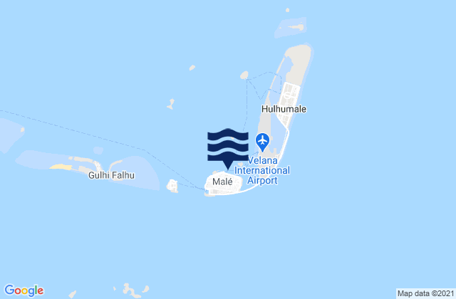 Karte der Gezeiten Maldives