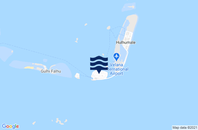 Karte der Gezeiten Male, Maldives