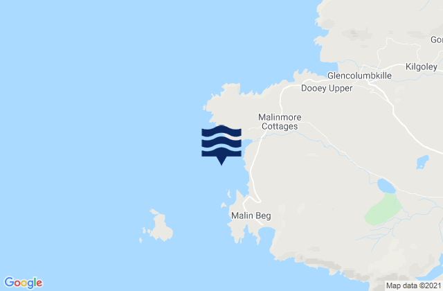 Karte der Gezeiten Malin Bay, Ireland