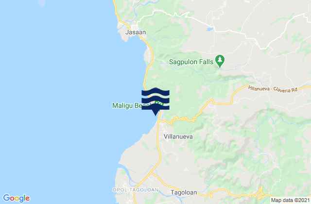 Karte der Gezeiten Malitbog, Philippines