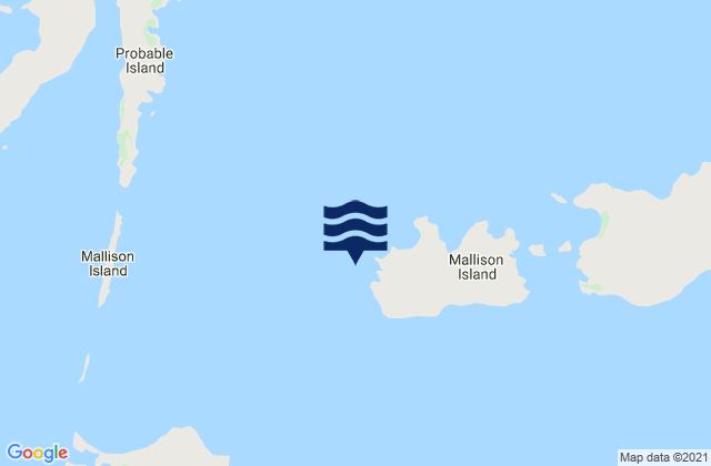 Karte der Gezeiten Mallison Island, Australia