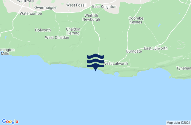 Karte der Gezeiten Man O'War Beach, United Kingdom
