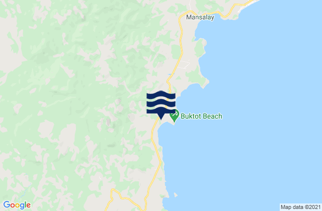 Karte der Gezeiten Manaul, Philippines