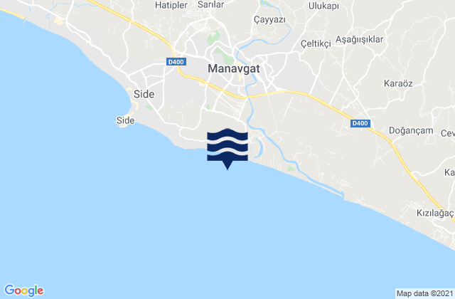 Karte der Gezeiten Manavgat, Turkey