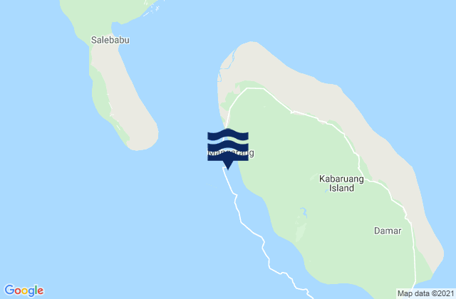 Karte der Gezeiten Mangarang, Indonesia