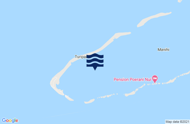 Karte der Gezeiten Manihi, French Polynesia