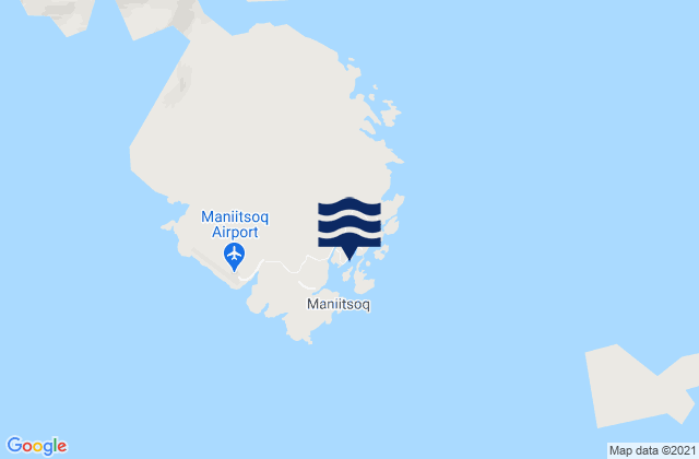 Karte der Gezeiten Maniitsoq, Greenland
