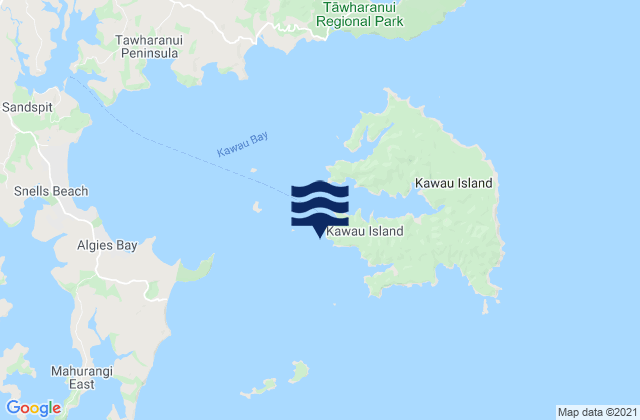 Karte der Gezeiten Mansion House Bay - Bon Accord Harbour, New Zealand