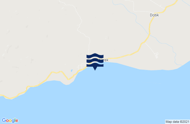 Karte der Gezeiten Manufahi, Timor Leste