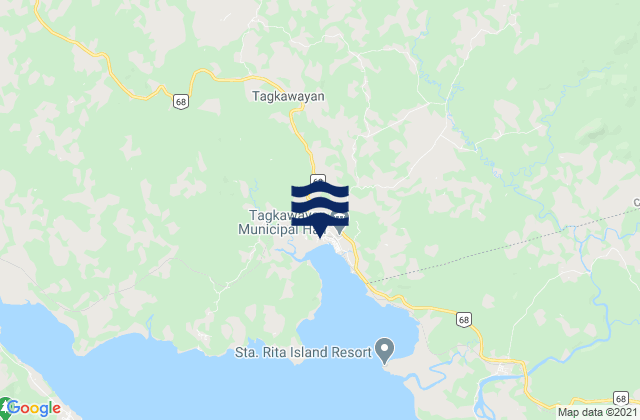Karte der Gezeiten Mapulot, Philippines