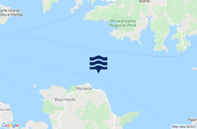 Karte der Gezeiten Maraetai , New Zealand