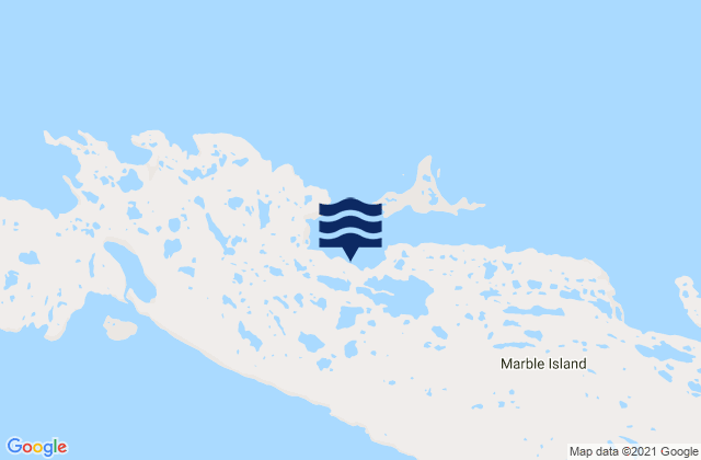 Karte der Gezeiten Marble Island, Canada