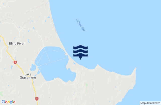 Karte der Gezeiten Marfells Beach, New Zealand
