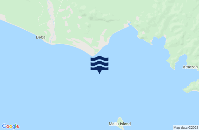 Karte der Gezeiten Margarida, Papua New Guinea