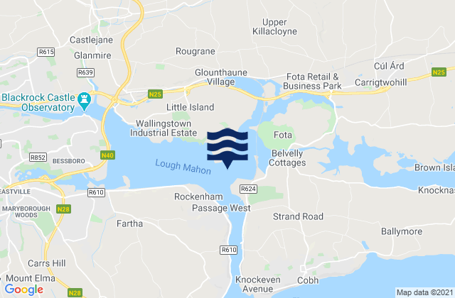 Karte der Gezeiten Marino Point, Ireland